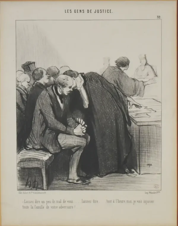 Honoré Daumier (1808-1879), serie “Les Gens de Justice”, nº 32