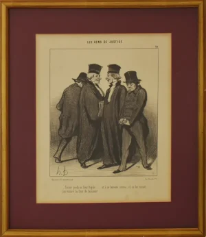 Honoré Daumier (1808-1879), serie “Les Gens de Justice”, nº 34, Francia, Litografía