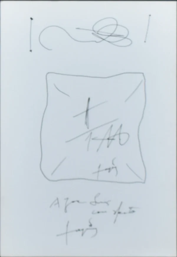 Dibujo a Rotulador de Antoni Tàpies